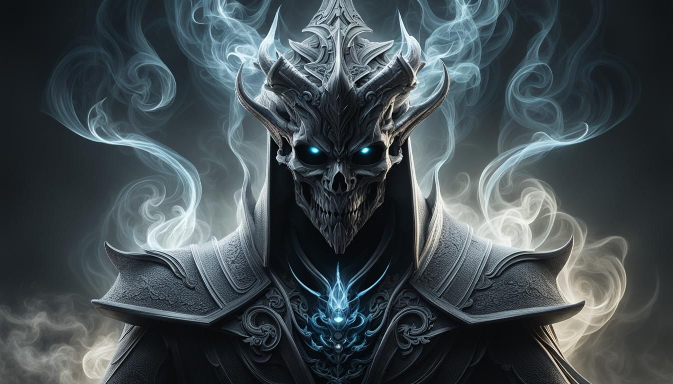 Demonic Smoke Lord in Sacred Geometry