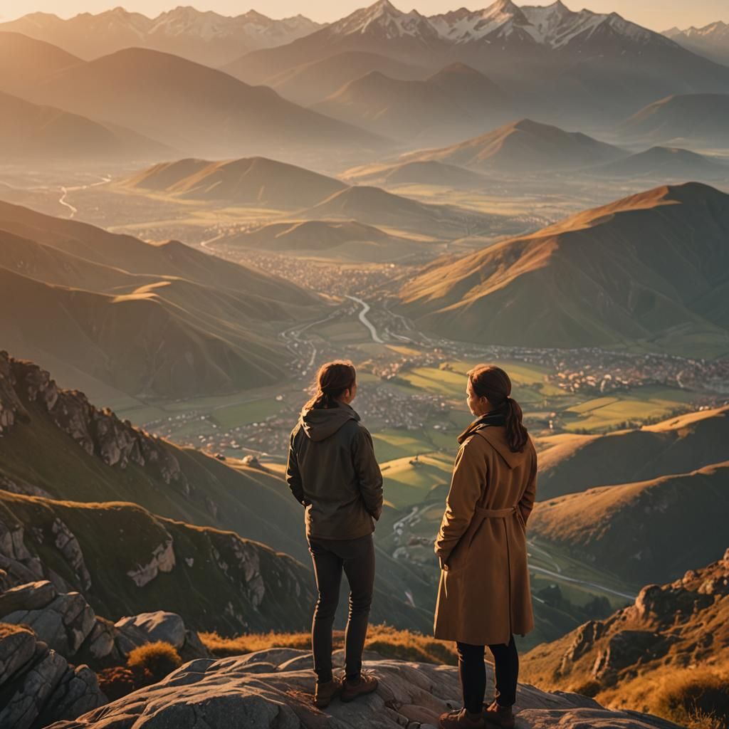 Sunset View: Cinematic Film Still in 8k