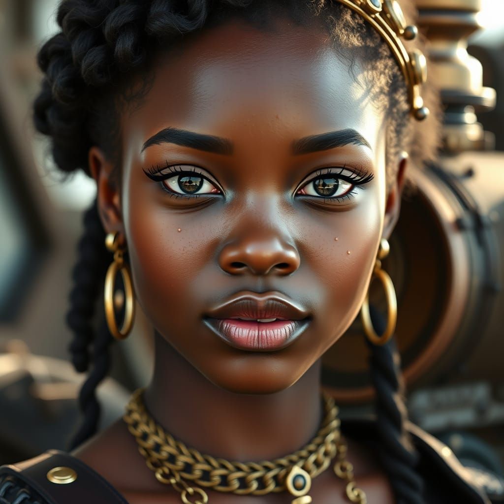 Steampunk Princess Portrait in Intricate Detail