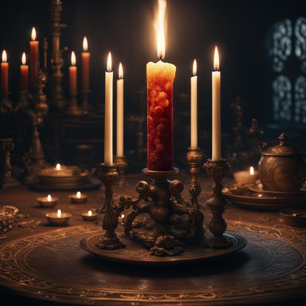 Match Lights Candle in Epic Digital Painting