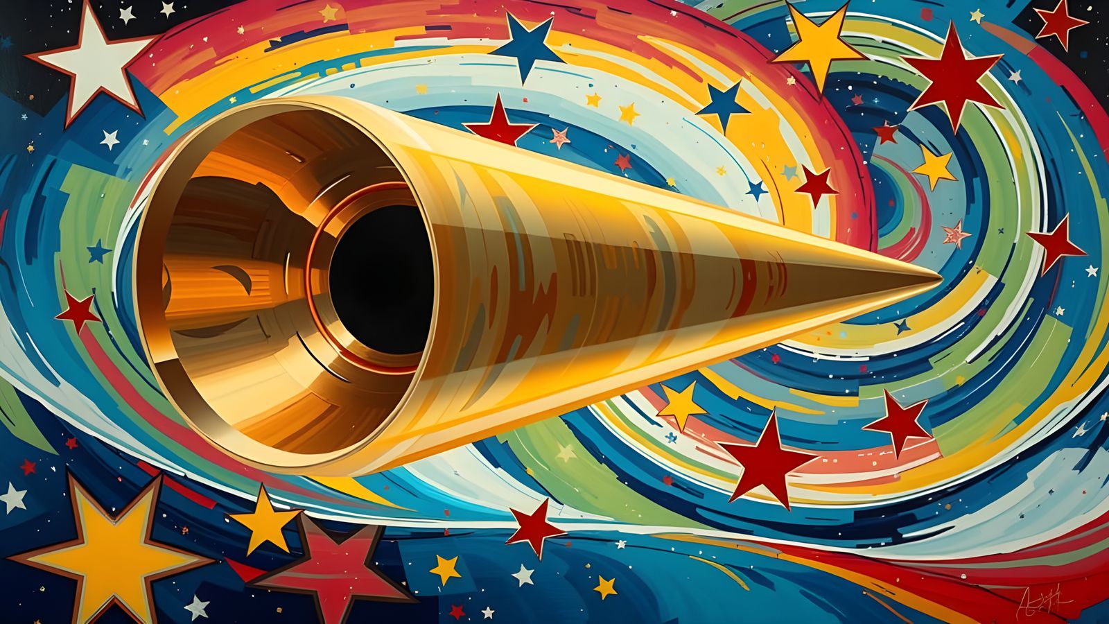 Sleek Mirror Cylinder in Cosmic Vortex