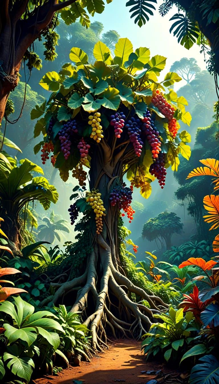 1000 Grape Tree - Said to have over a hundred flavors of gra...