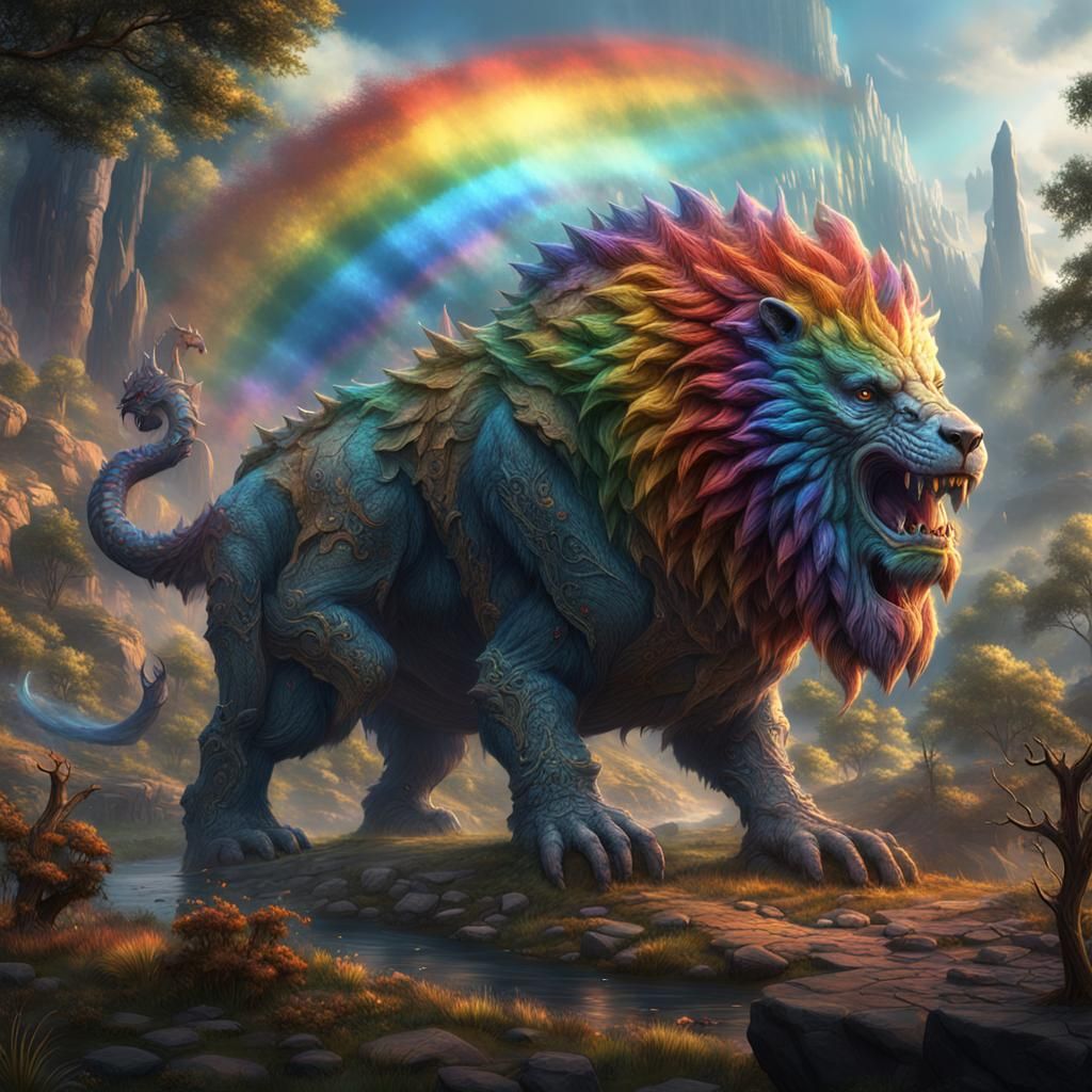 Fantastical Ancient Beast in Detailed Matte Painting