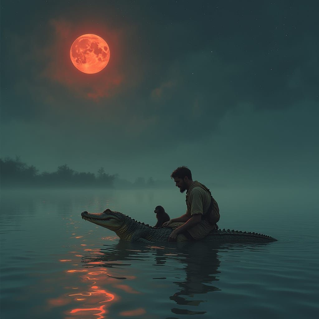 All the way across the river!