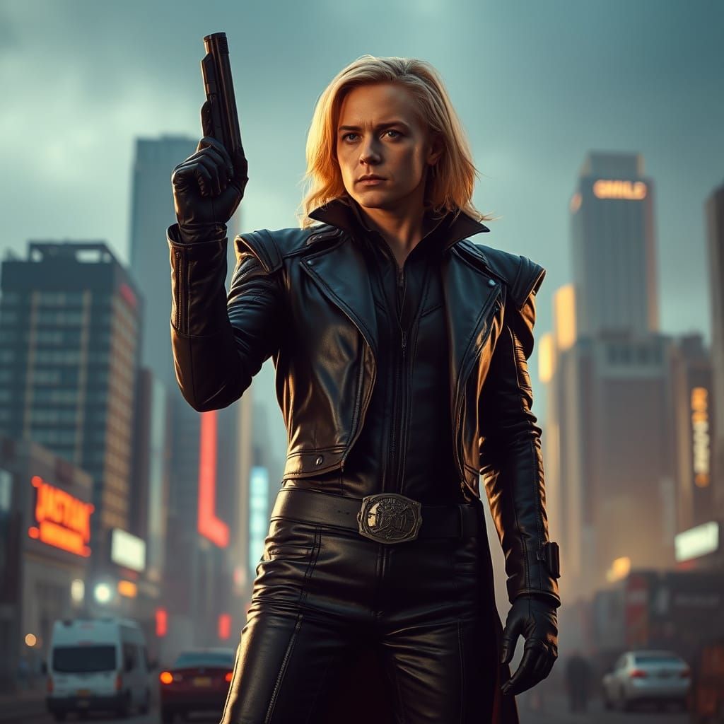 Judge Anderson in Dystopian Mega-City One