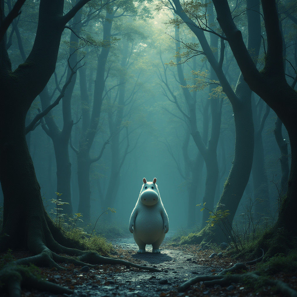 Epic Moomins in Dramatic Digital Matte Painting