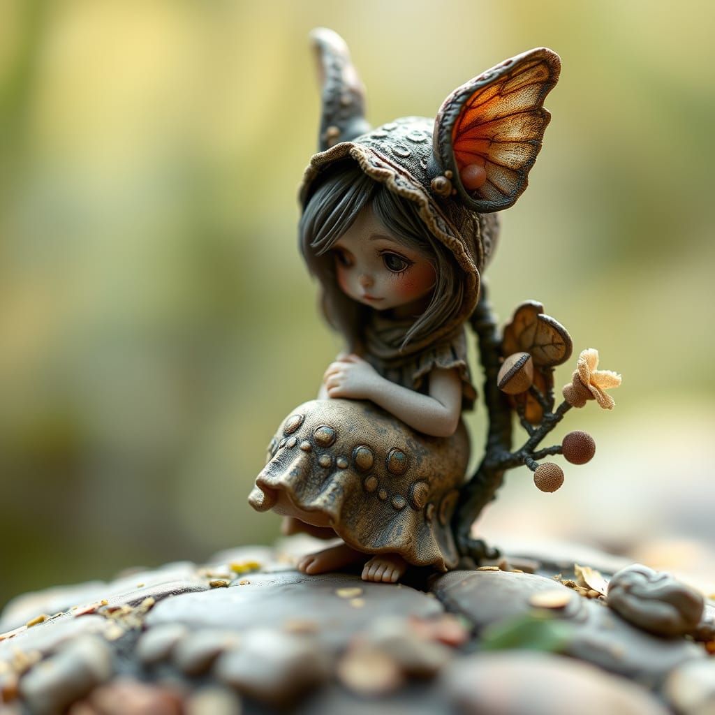 Enchanted Woodland Sprite in Whimsical Watercolor