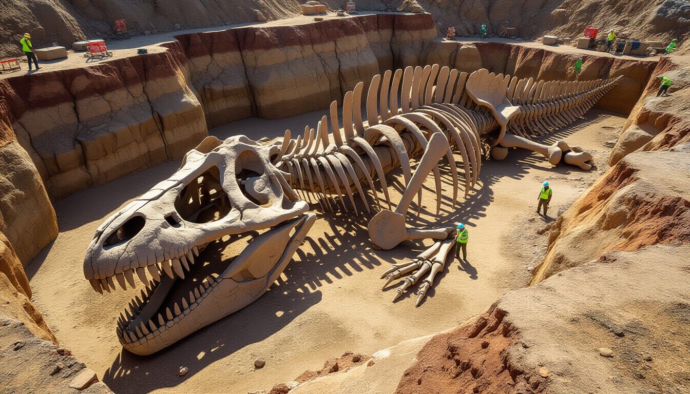 Jurassic Dinosaur Fossil Unearthed at Dig Site