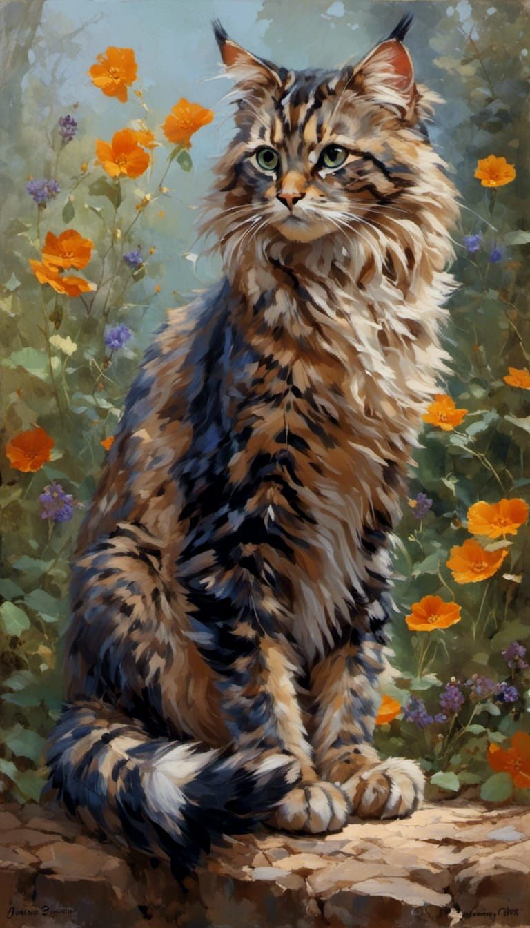 Mythical Cat of Beauty and Charm
