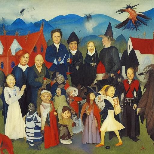 Vampires and Creatures in Medieval Style