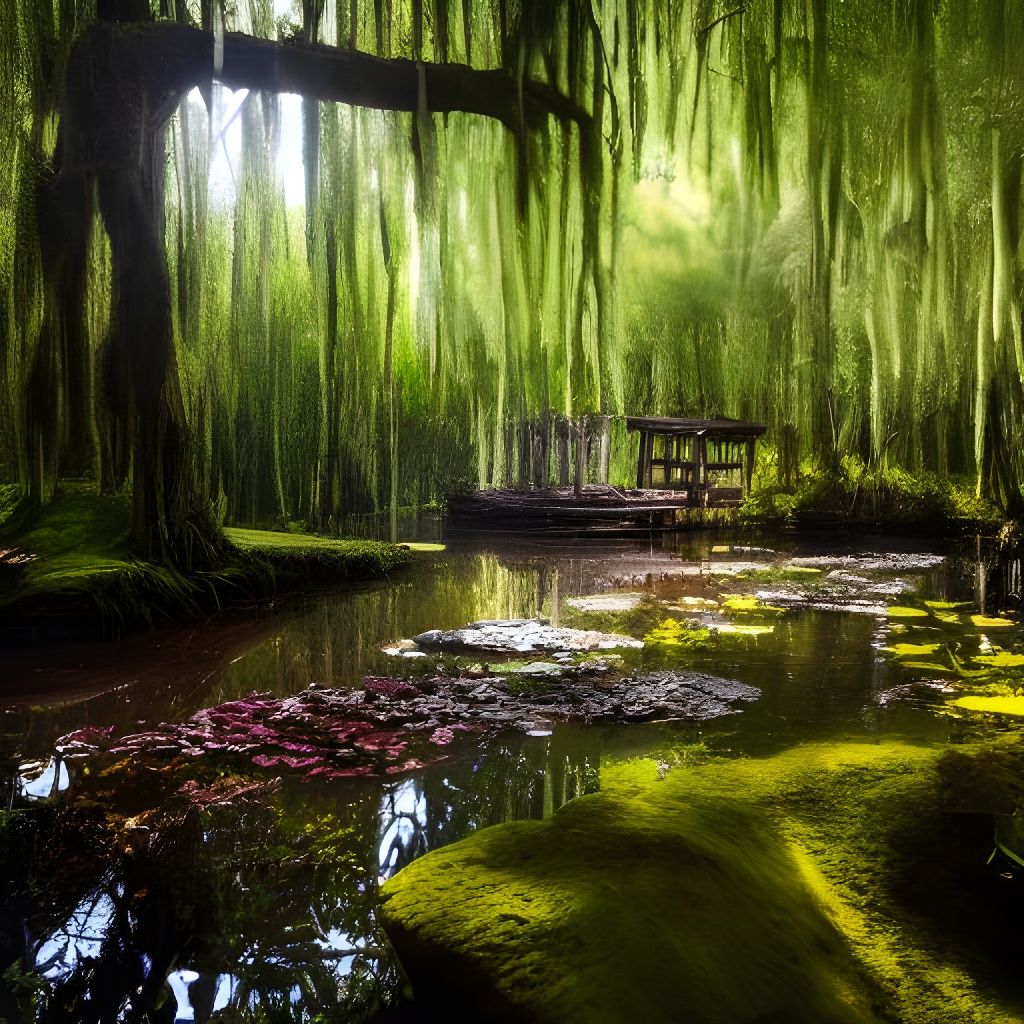 Ornate Fairytale Swamp Landscape
