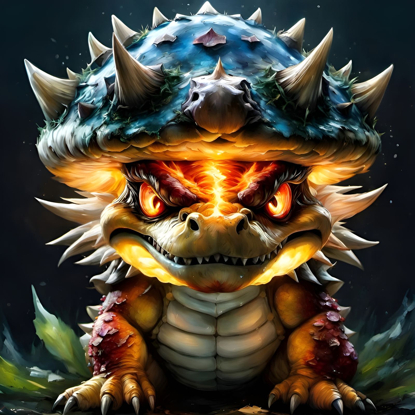 Bowser Jr. in training