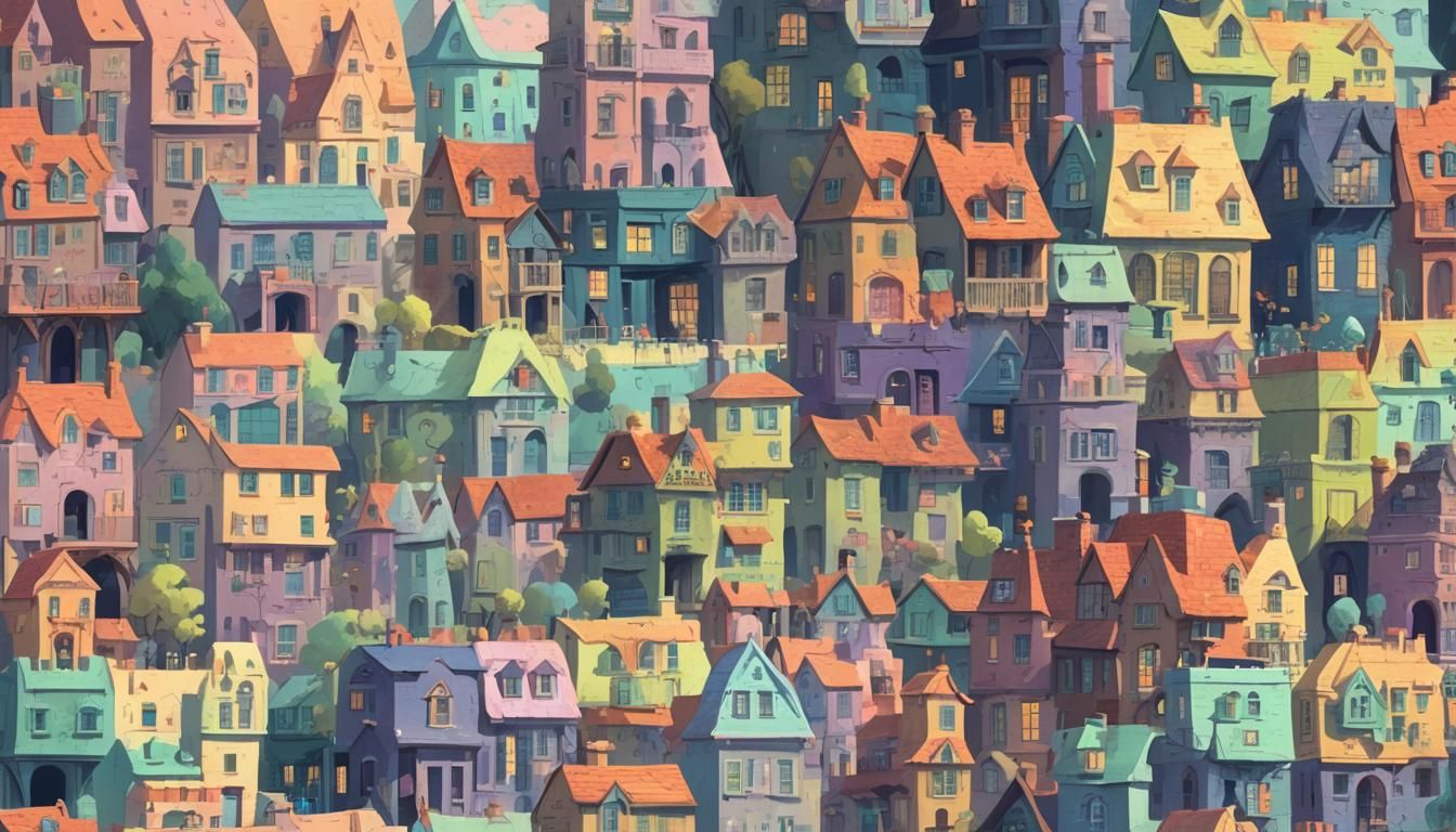 Pastel Concept Art: Pixar Animation Style