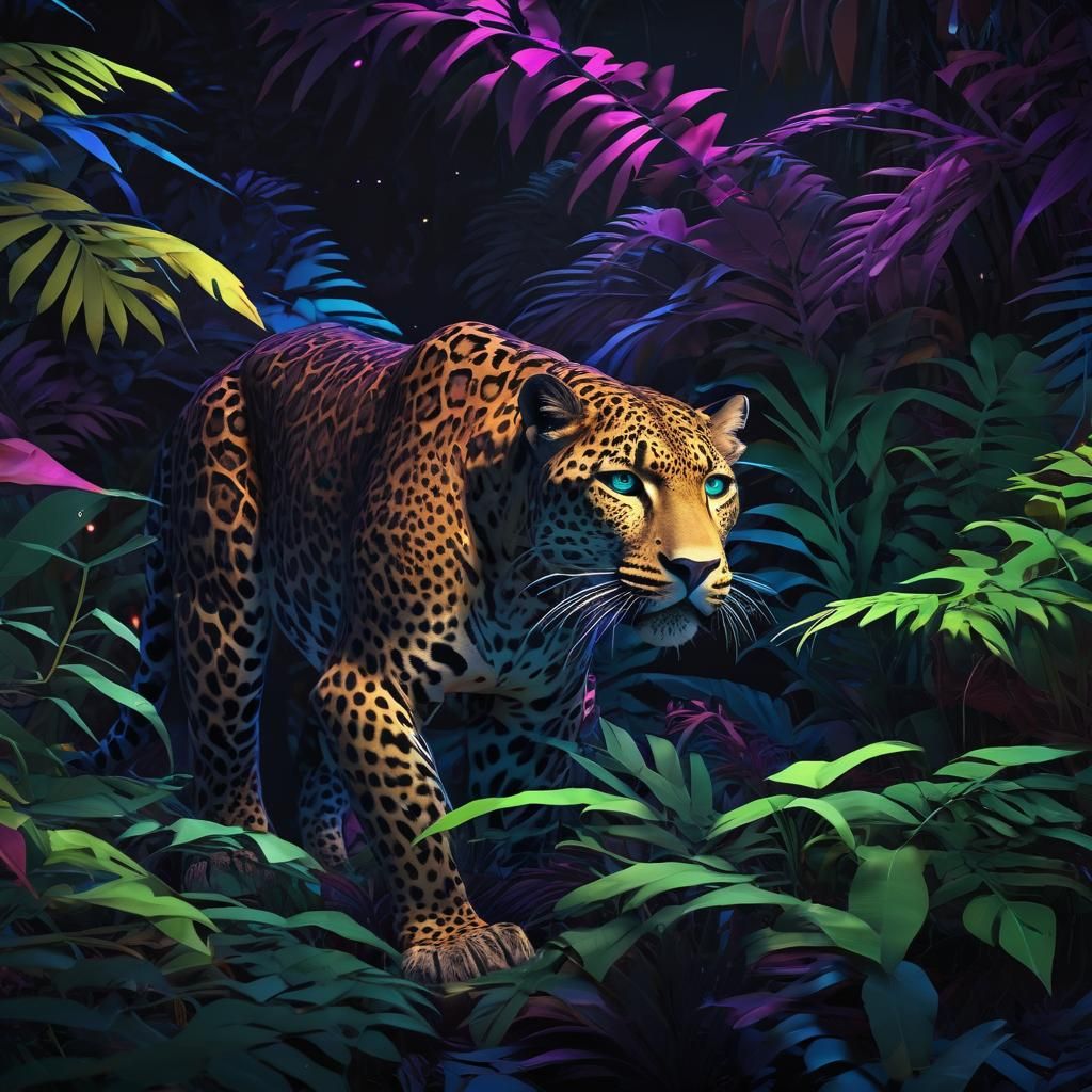 Night-creeping leopard