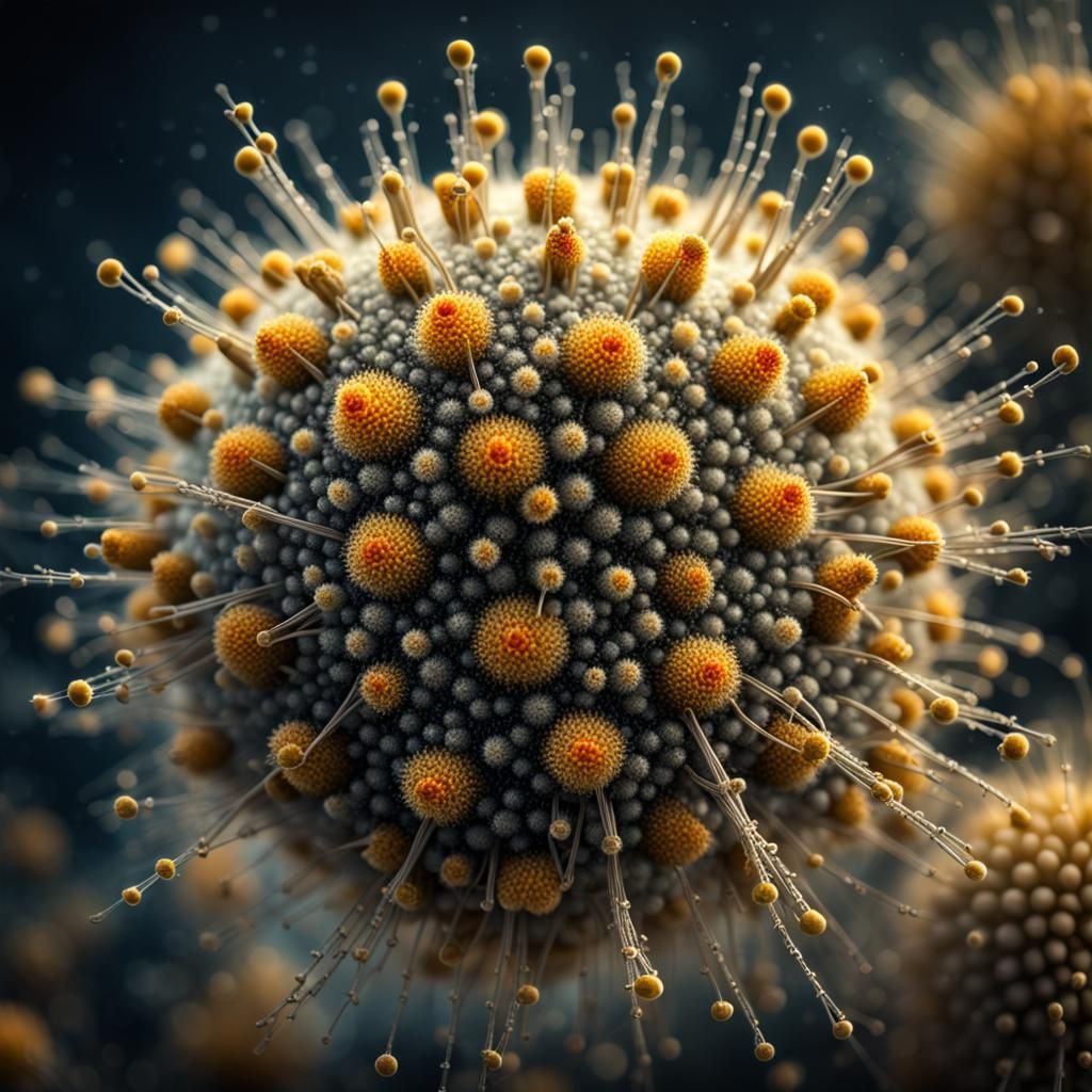 Hyperrealistic Fantasy Pollen Atom in High Definition