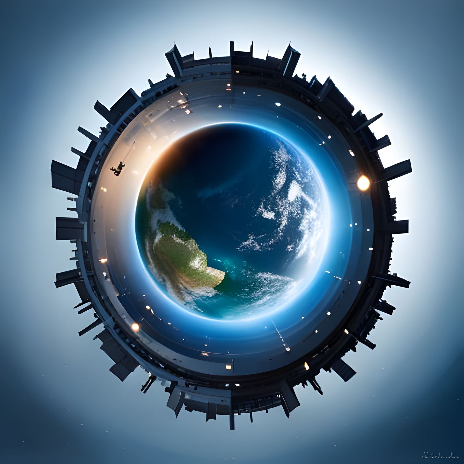 Enchanted Planets: A Hyperrealistic Fantasy Landscape