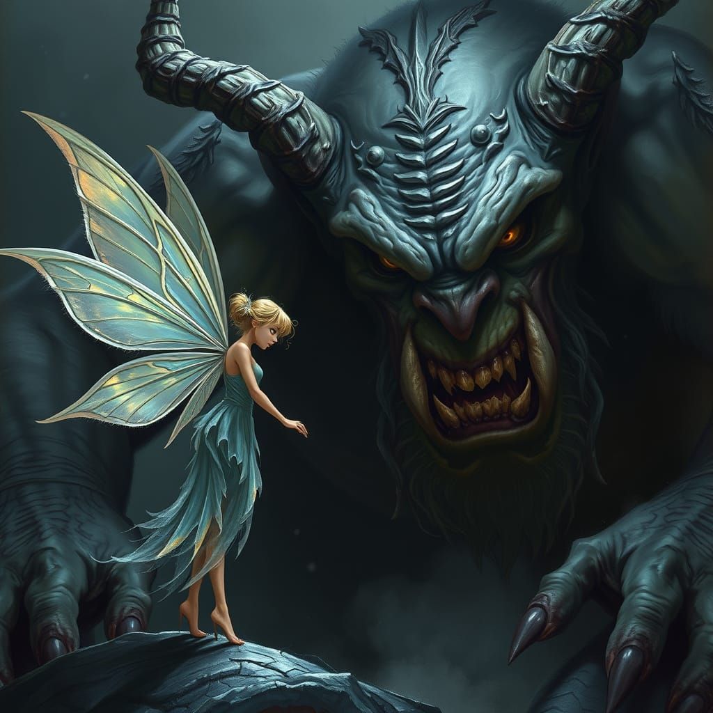 Fairy and Ogre: A Gothic Fantasy Confrontation