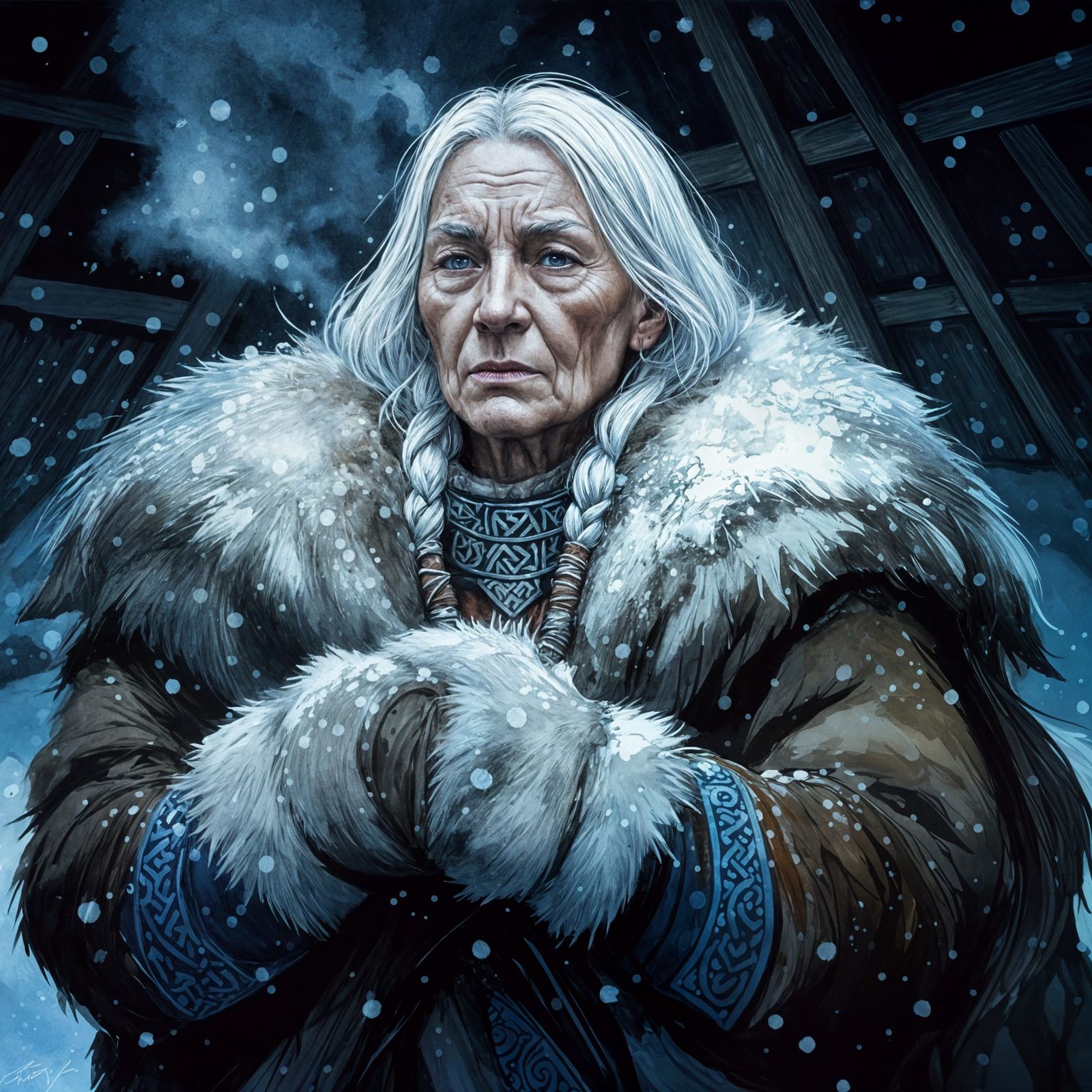 A Frail Norse Chieftain Faces the Frost