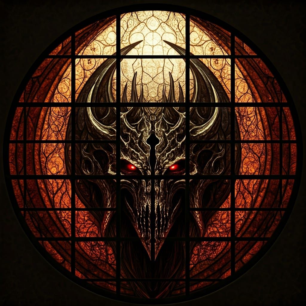 Deathbringer in Stained Glass Art