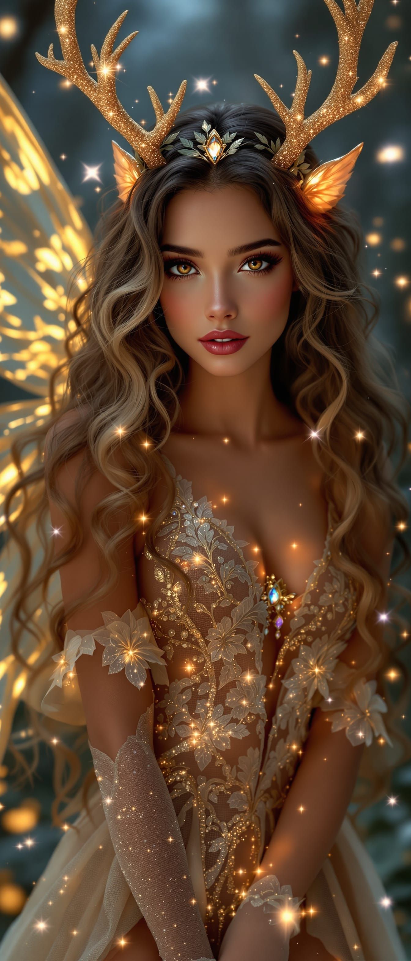 Crystal Fairy Princess in Dreamy Kawaii Style