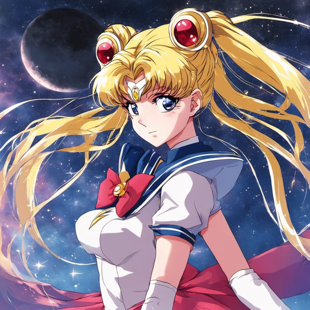 Sailor Moon in Anime Key Visual Style