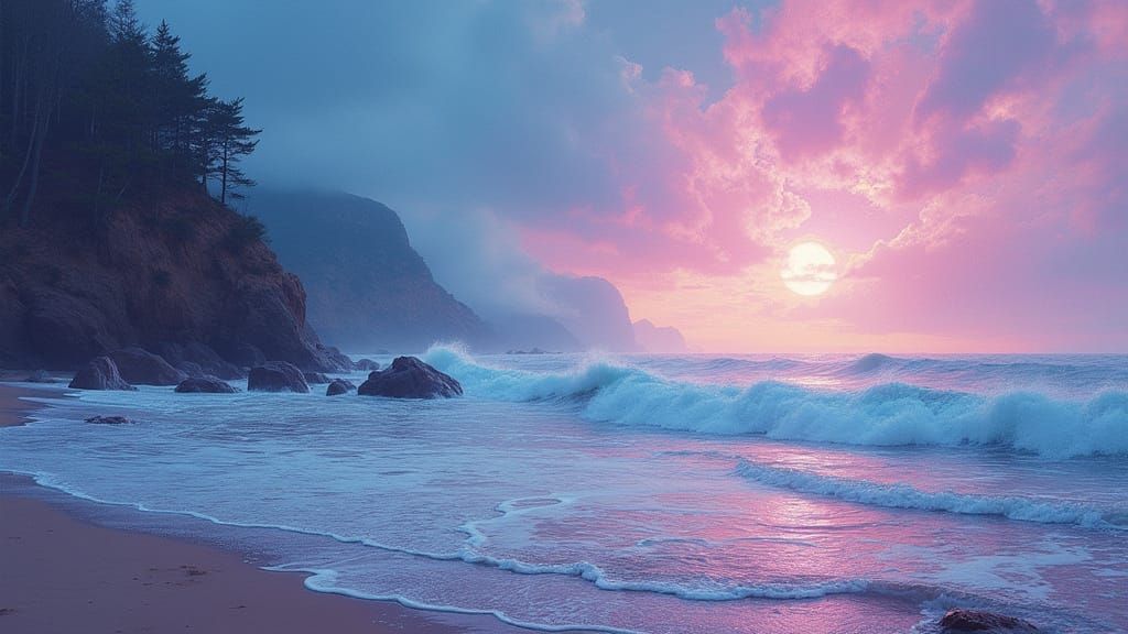 Dreamy Mythological Landscape Matte Painting