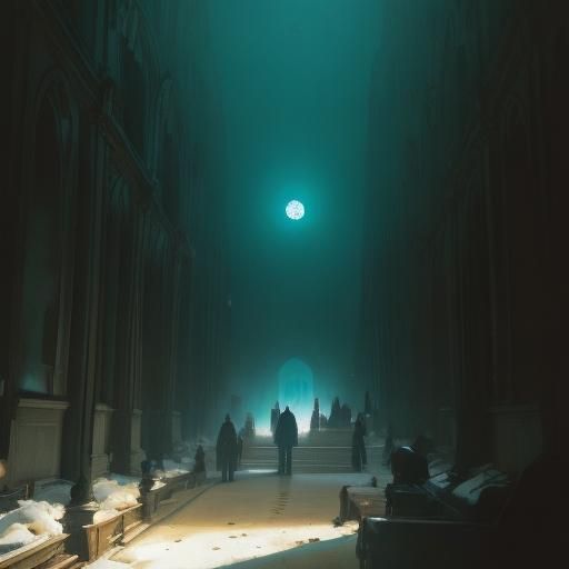 Dramatic Film Still in Anime Style