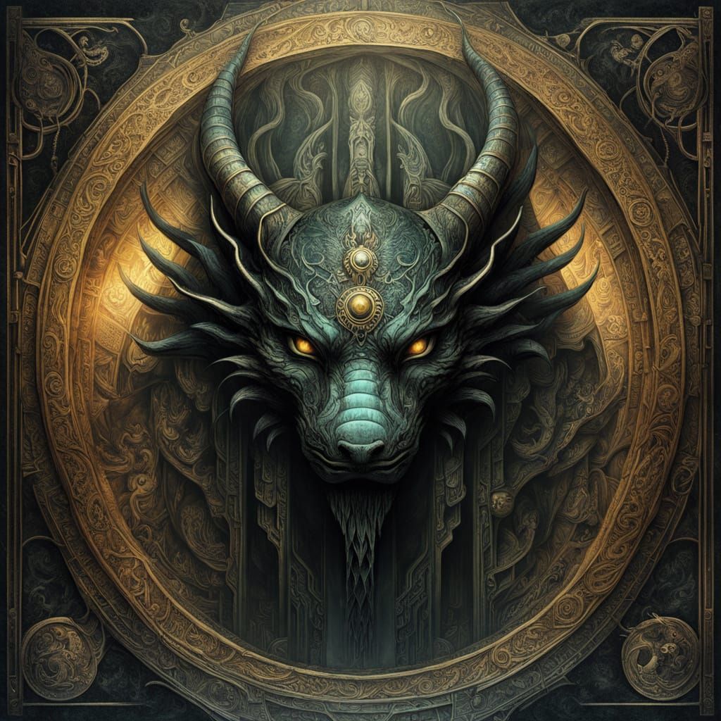 Esoteric Bio-Mechanical Art: Cultic Wall Frescoes