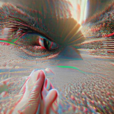 Surreal Blind Man Plays Music in 8K 3D