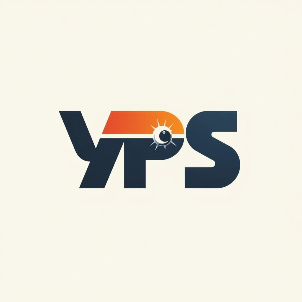 Sleek Sports Photography Logo with Camera Lens Twist