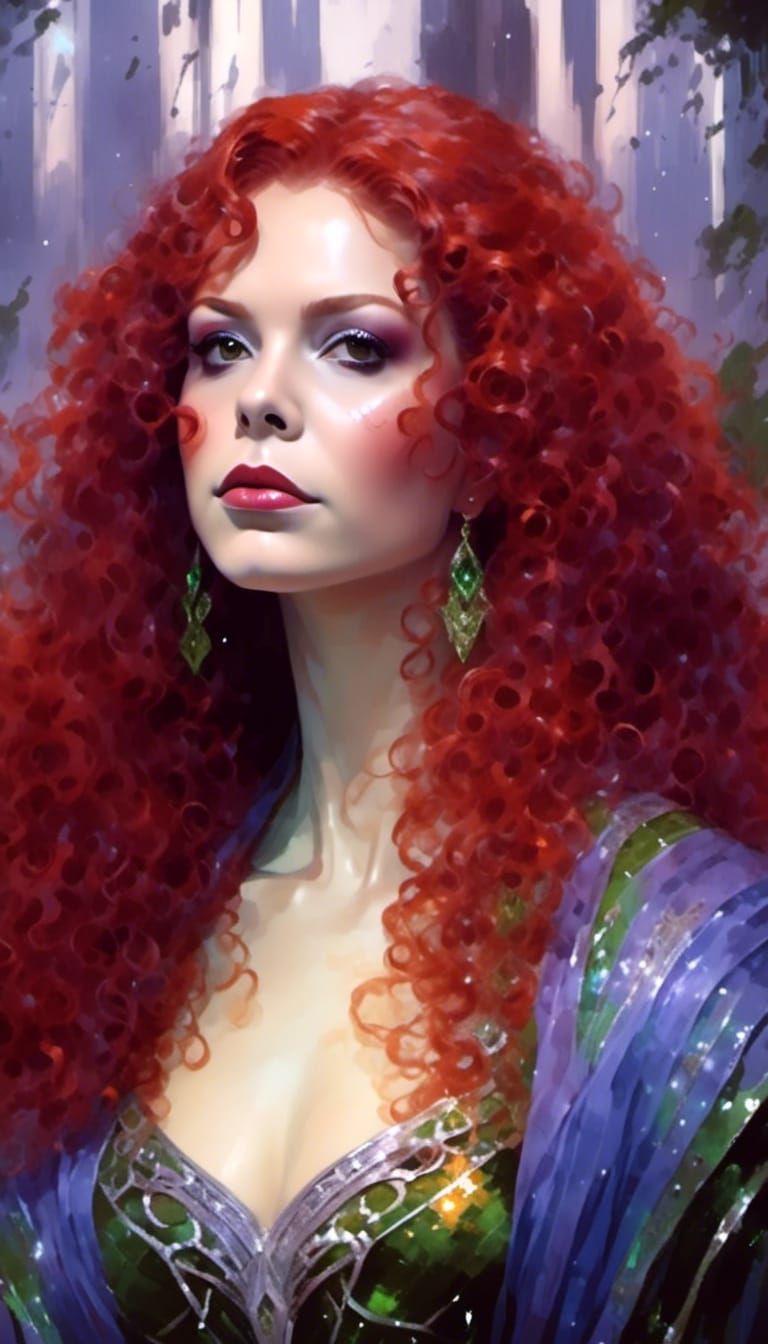 Sci-Fi Vampiress Portrait in Star Trek Style
