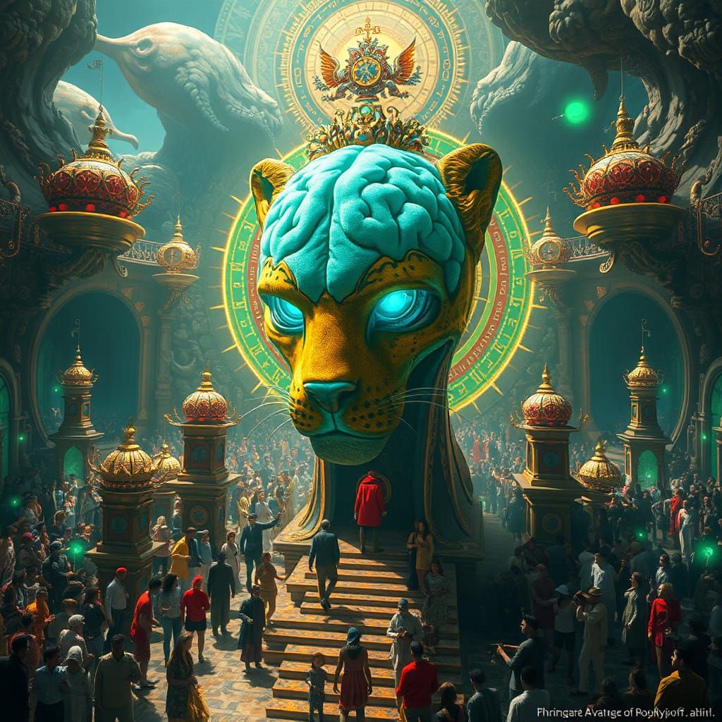 Leopard Queen of Time in a Fantasy Realm