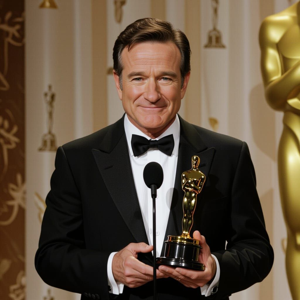 Robin Williams Accepts an Academy Award