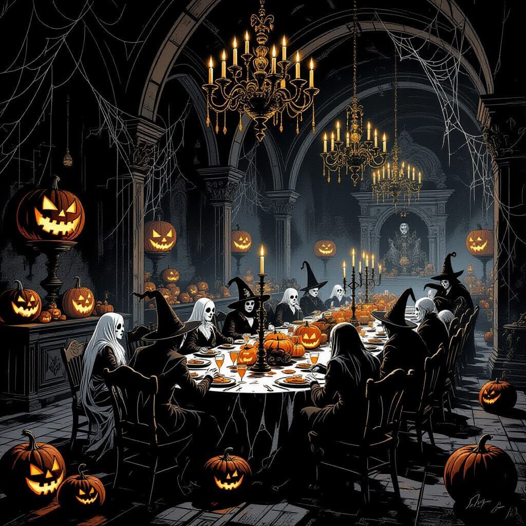Spooky Banquet Hall for Pumpkin King's Birthday