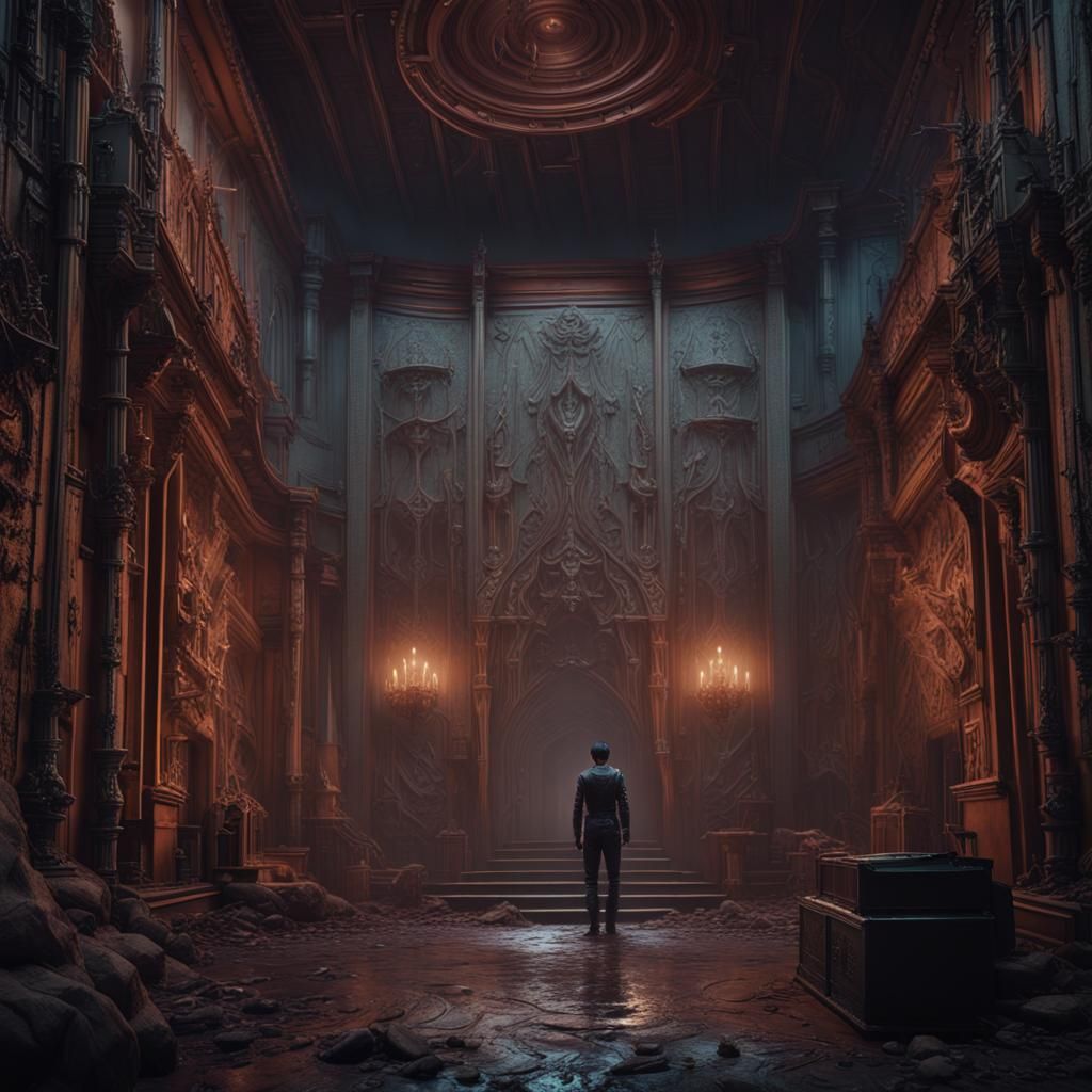 Intruder Album Art: Detailed Matte Painting