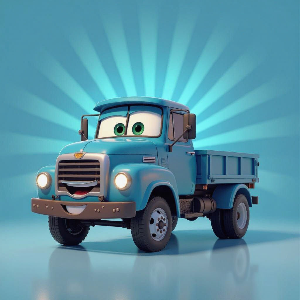 Festive Truck Adorned with Jewish Holiday Symbols