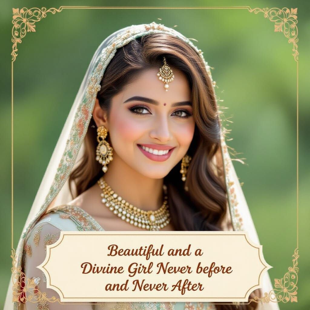 Divine Girl Portrait in Ethereal Style