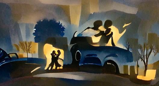 Ethereal Ghosts Dancing in Headlights