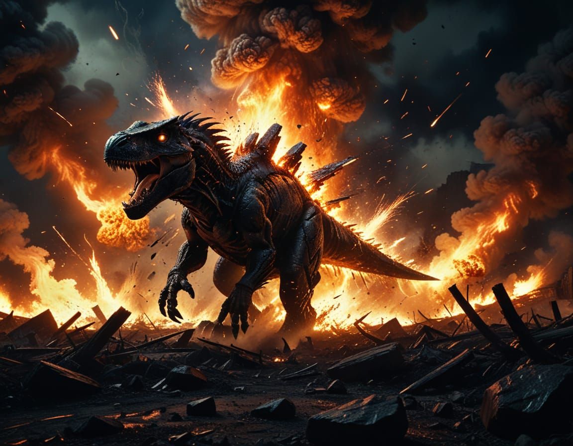 Apocalyptic Chaos in Cinematic Film Style