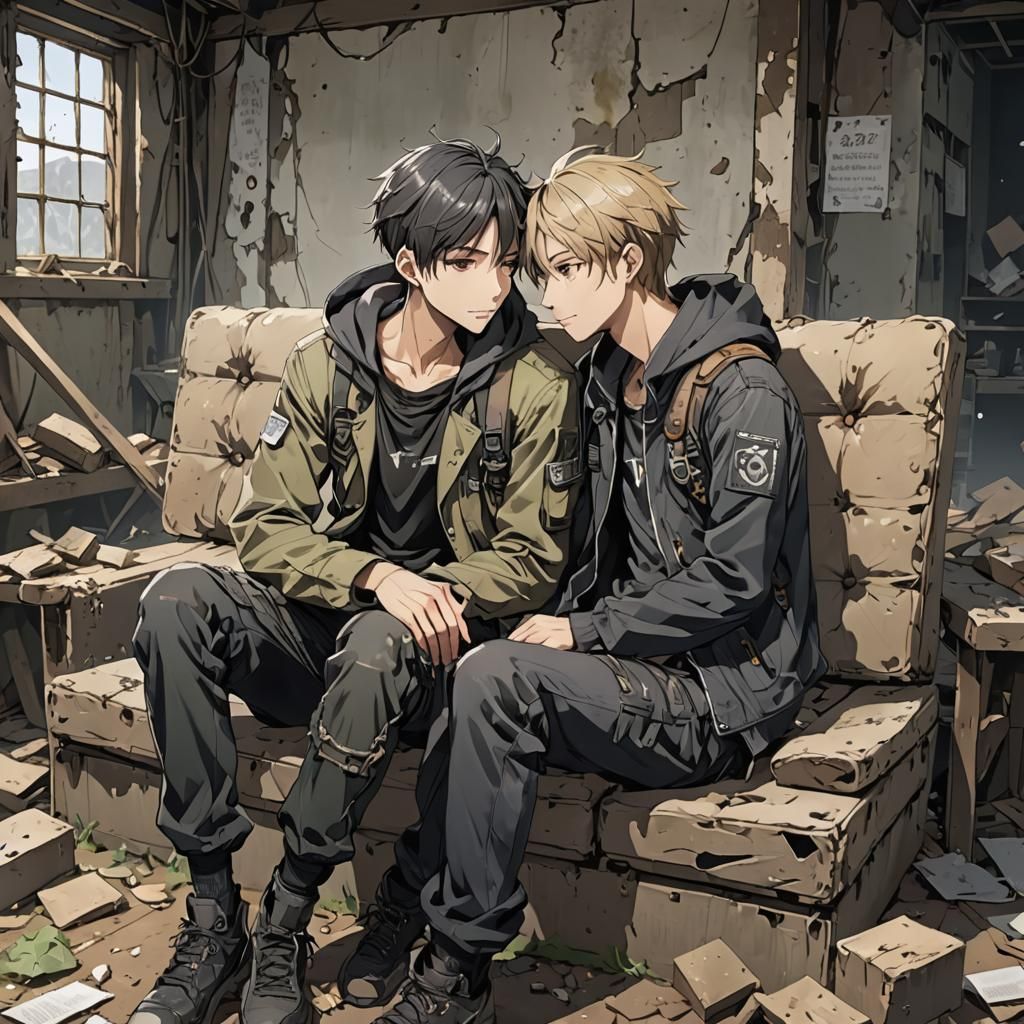 Handsome Young Men Find Solace in Ruins