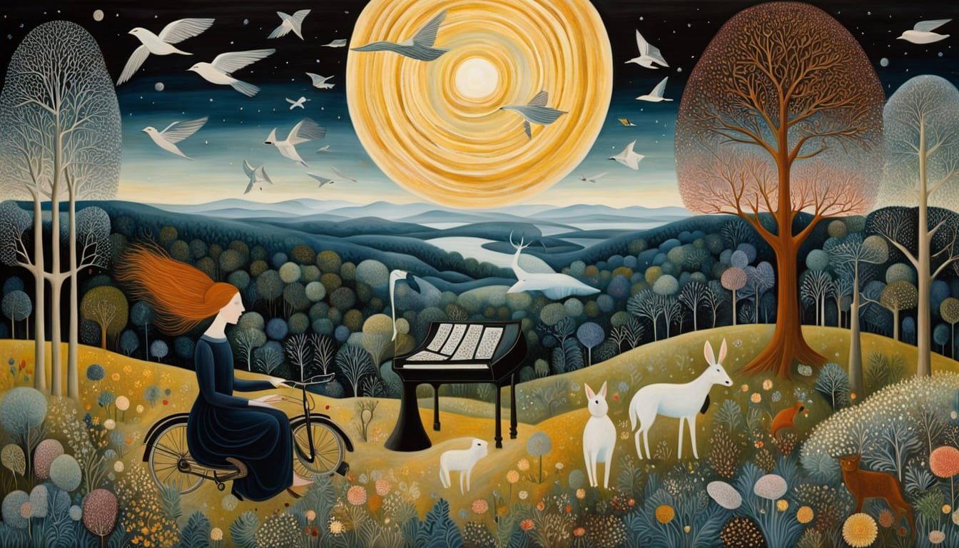 Psychedelic Utopia: A Hieronymus Bosch Inspired Galaxy