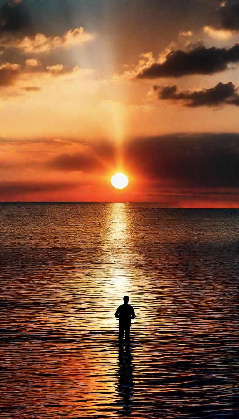 Epic Sunset: Sky and Sea Illusion