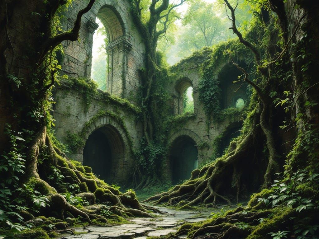 Medieval Castle Abandoned to Nature's Whispers