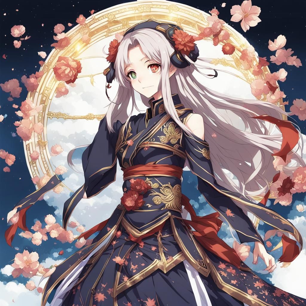 Thick Anime Woman in Key Visual Style