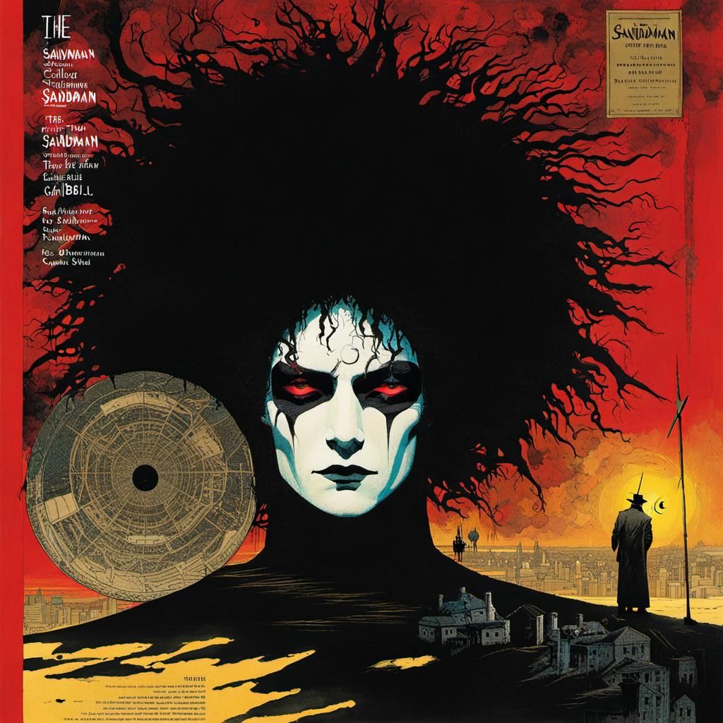 Sandman Comic Book Nightmare Frequencies Visualization