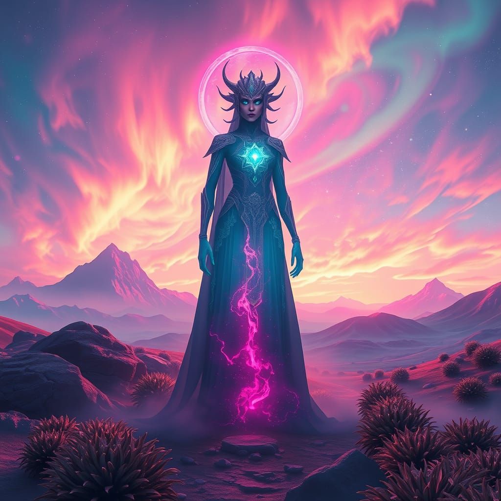 Mystical Lume Arc in a Surreal Dreamscape