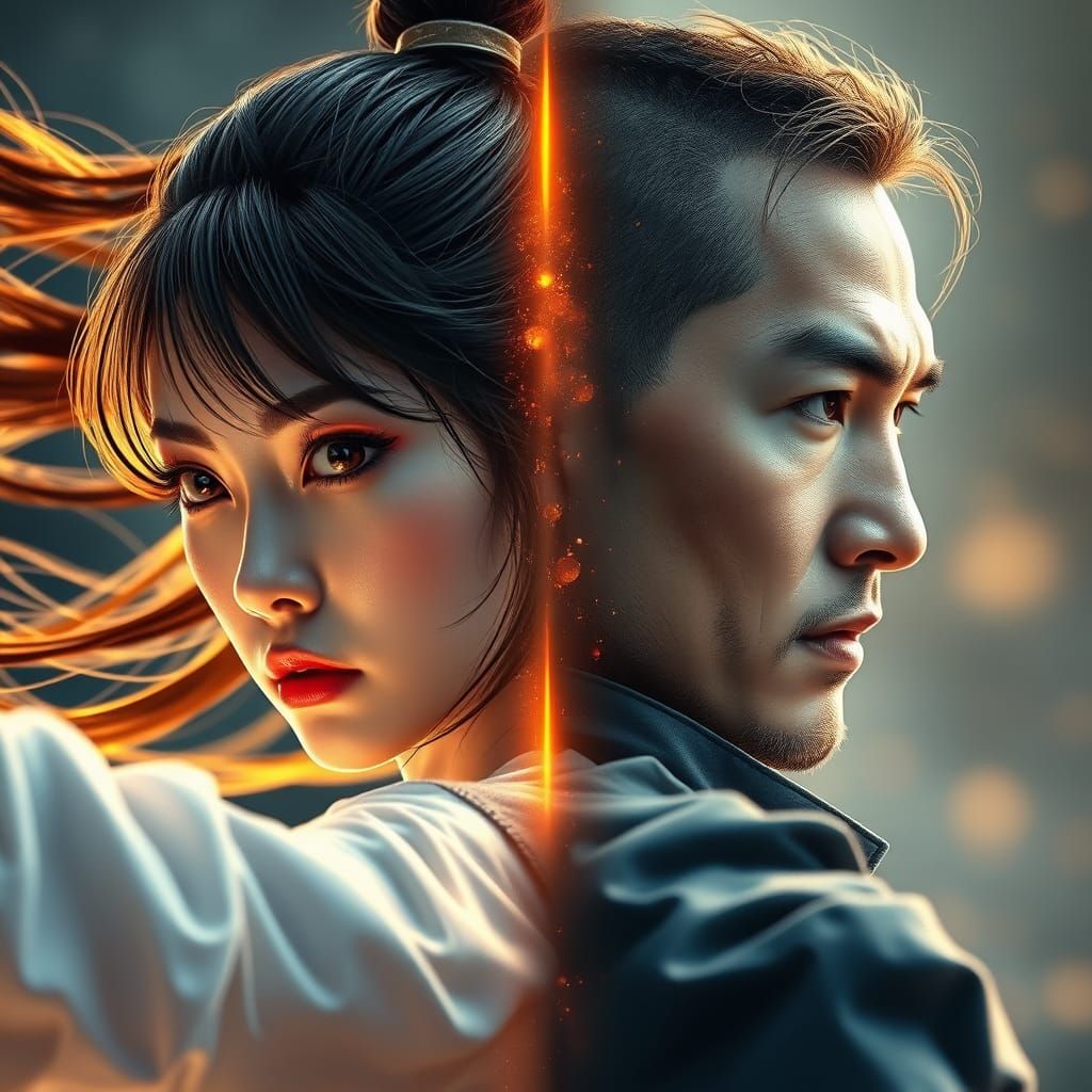 Majestic young martial artists