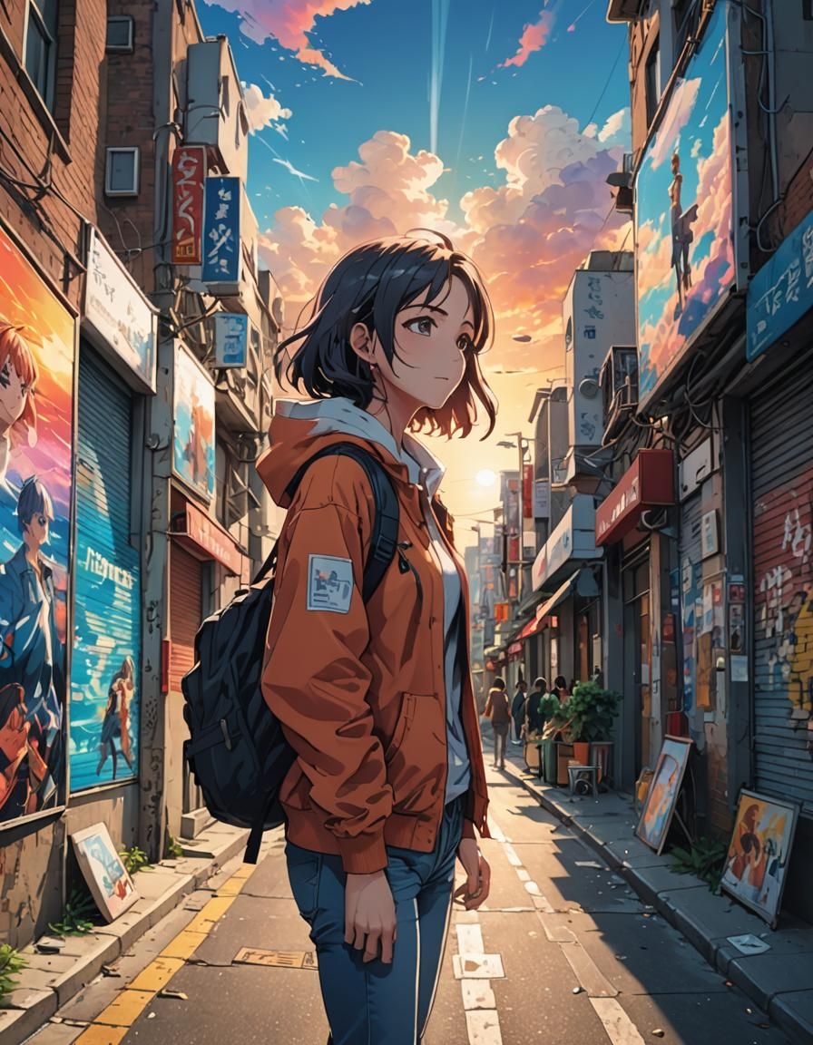 Soulmate Emerges: Anime Street Art