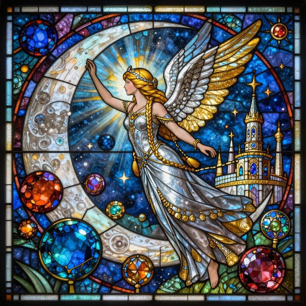 Heavenly Maiden Descends to Gemstone Kingdom on Moon