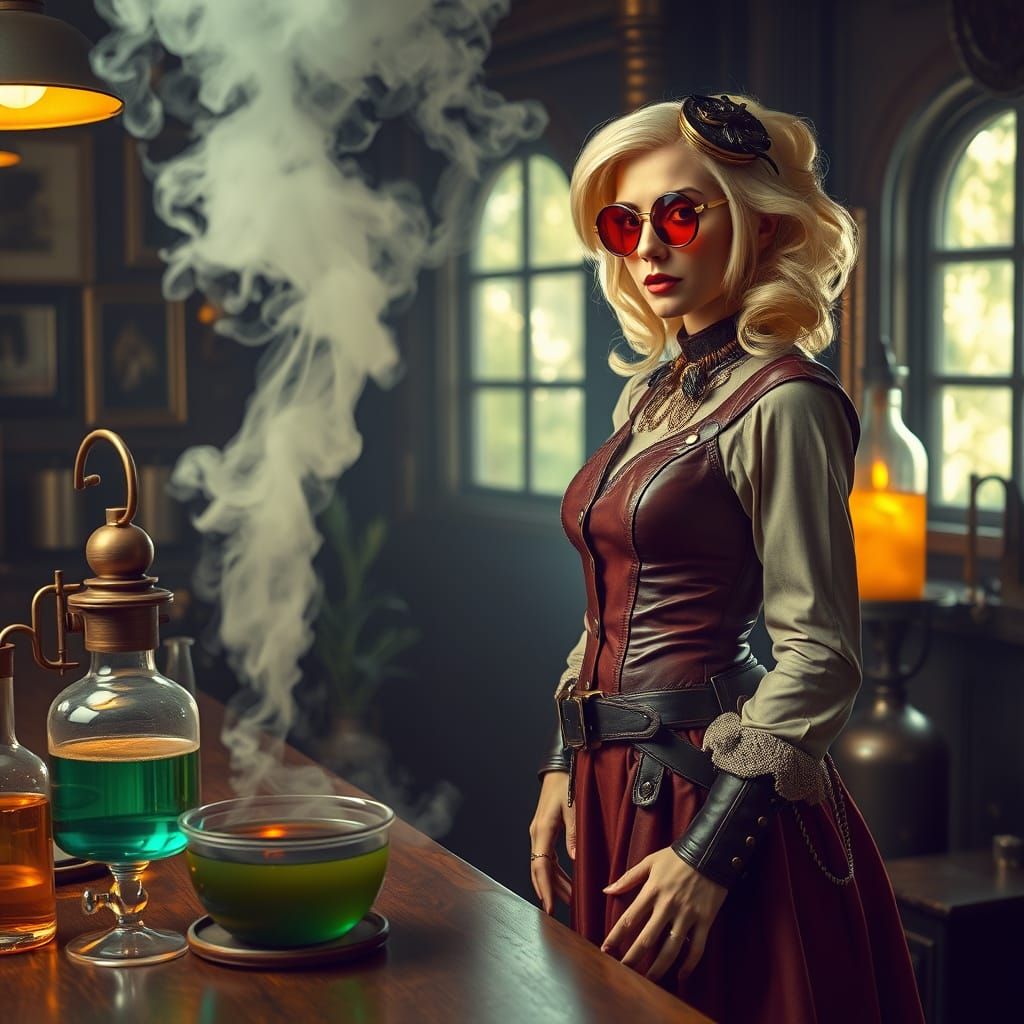 Steampunk Siren by Candlelight